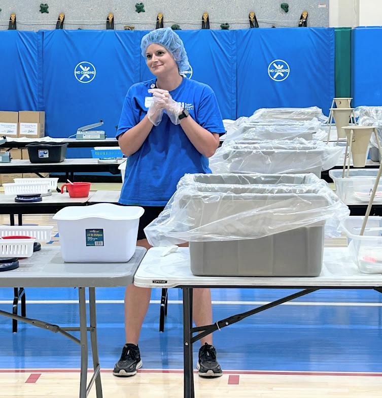 A scene from the Foundation's Saint Francis 150th Anniversary Food Packing Event