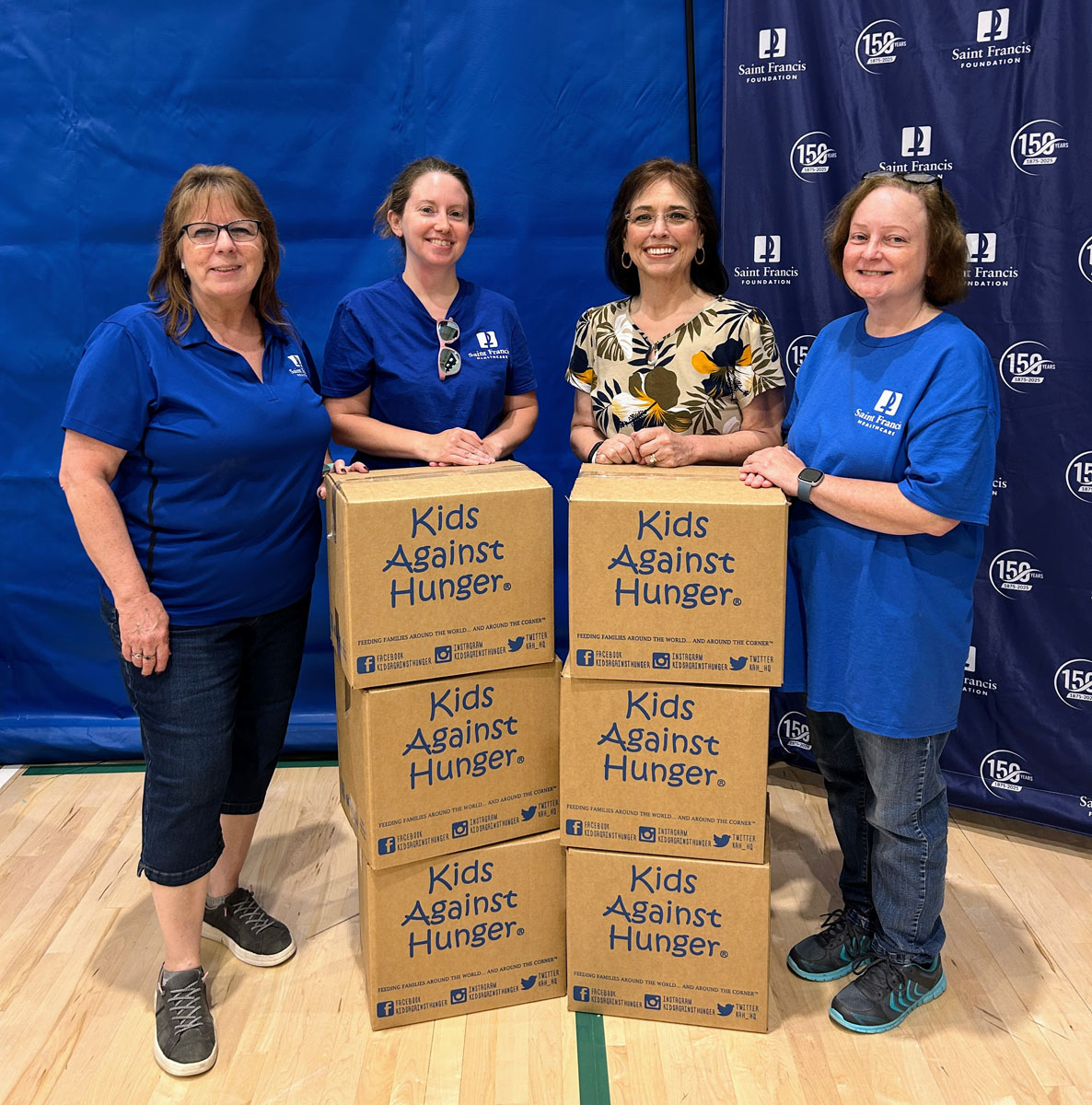 A scene from the Foundation's Saint Francis 150th Anniversary Food Packing Event