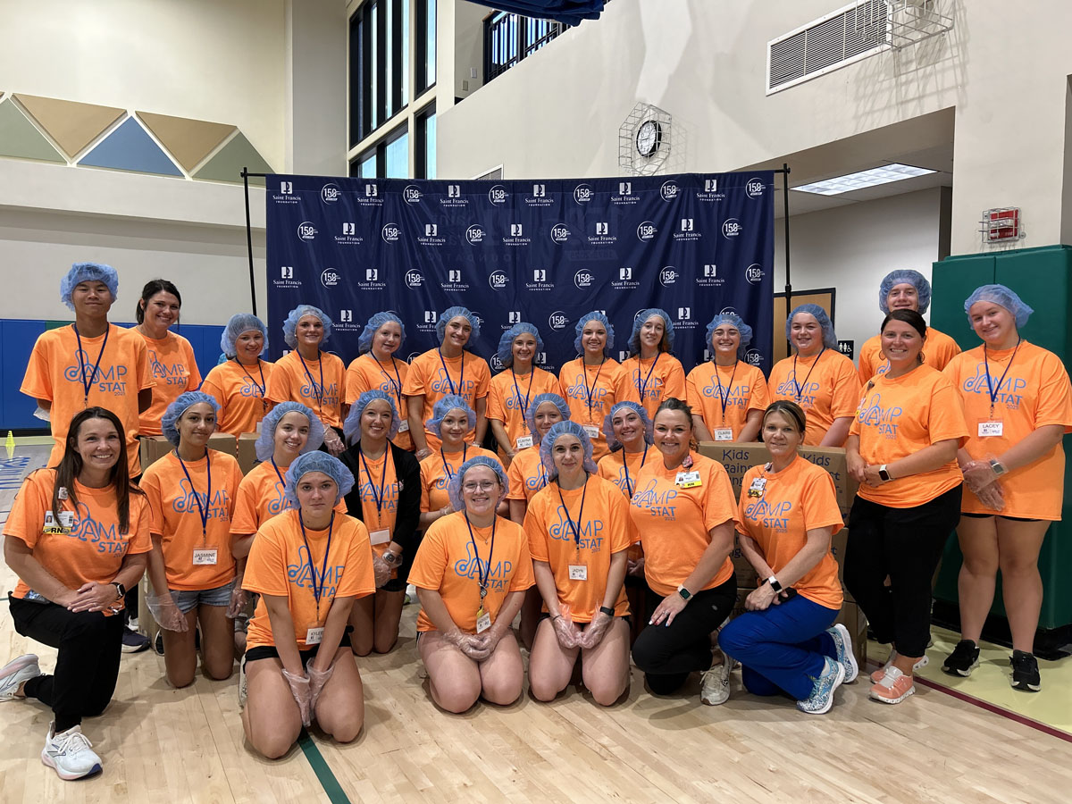 A scene from the Foundation's Saint Francis 150th Anniversary Food Packing Event