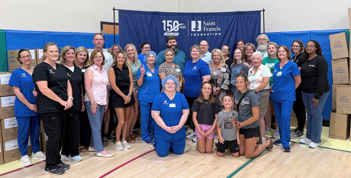 A scene from the Foundation's Saint Francis 150th Anniversary Food Packing Event