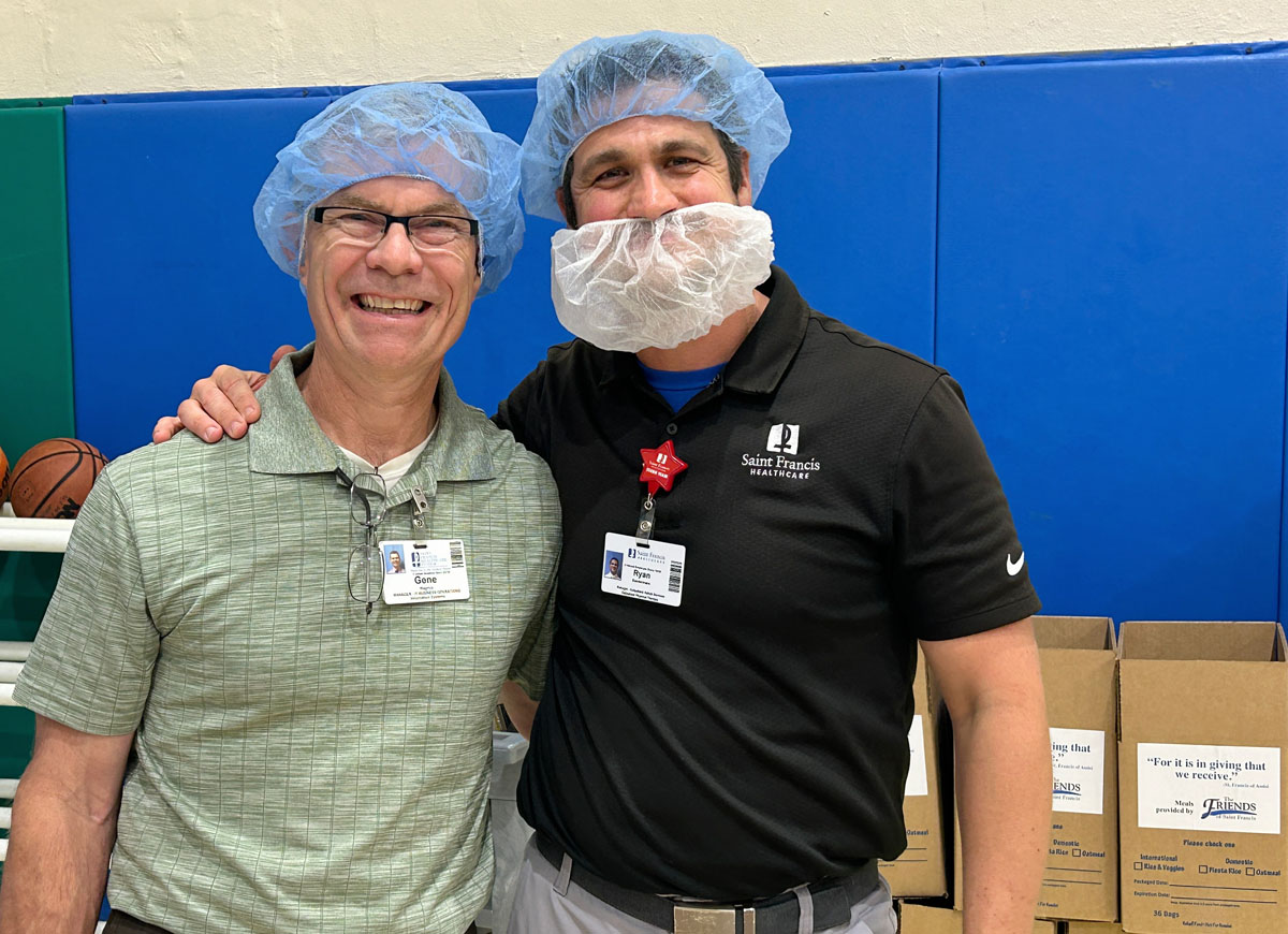 A scene from the Foundation's Saint Francis 150th Anniversary Food Packing Event
