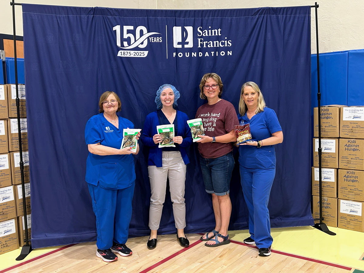 A scene from the Foundation's Saint Francis 150th Anniversary Food Packing Event