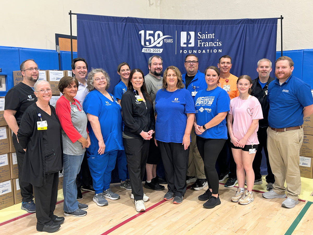 A scene from the Foundation's Saint Francis 150th Anniversary Food Packing Event
