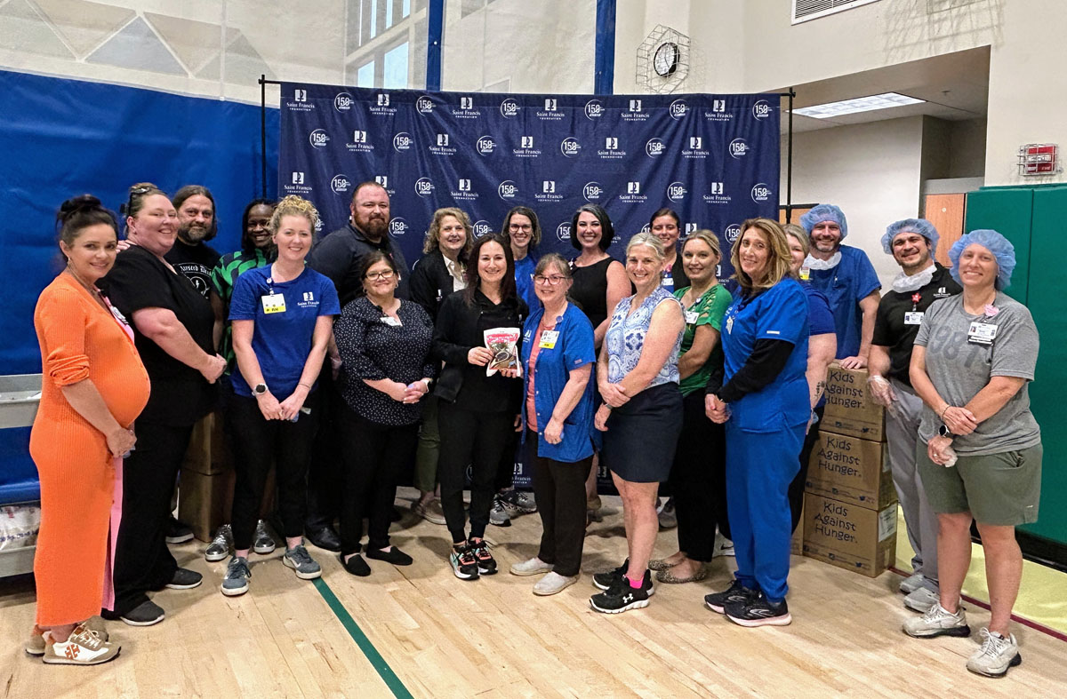 A scene from the Foundation's Saint Francis 150th Anniversary Food Packing Event