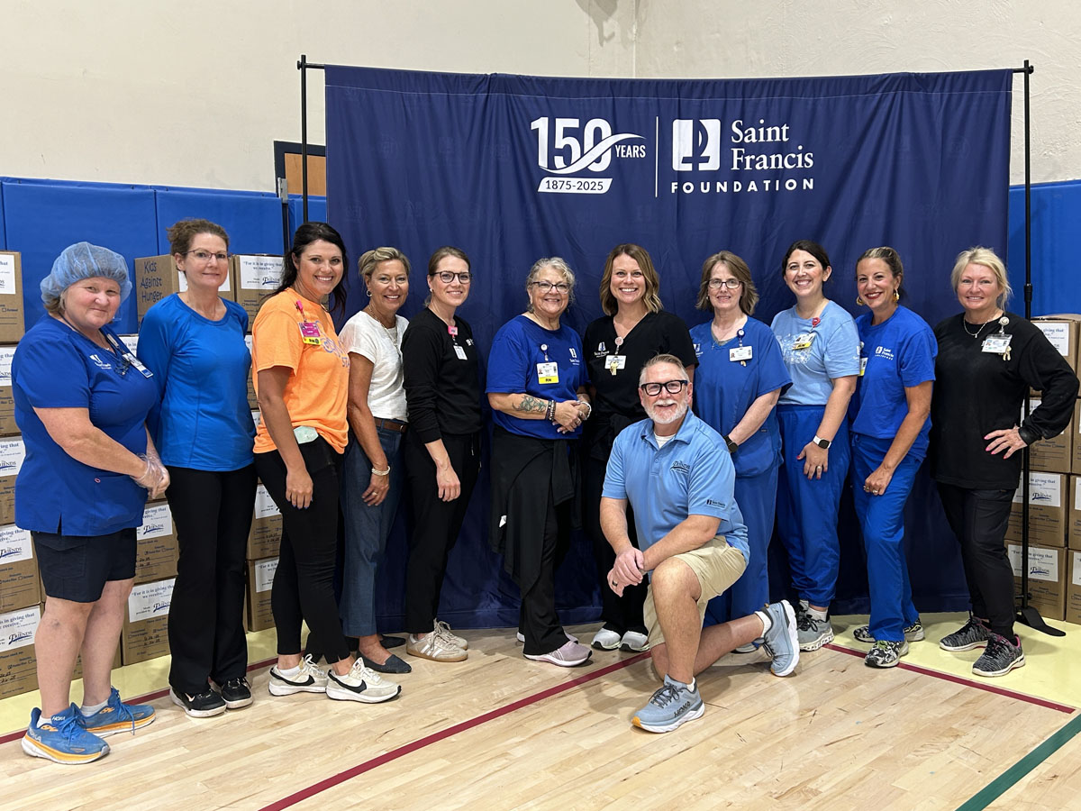 A scene from the Foundation's Saint Francis 150th Anniversary Food Packing Event