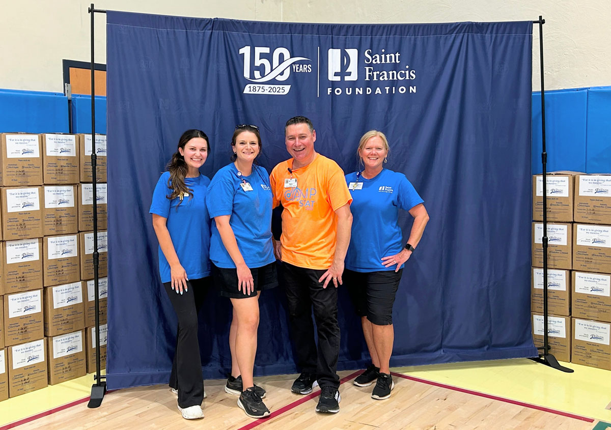 A scene from the Foundation's Saint Francis 150th Anniversary Food Packing Event
